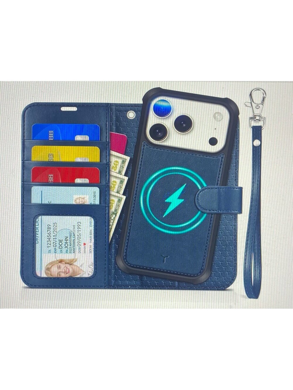 Tucch Wallet Case for iPhone 17 Pro Dark Blue